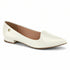 Sapatilha Vizzano Bico Fino Off White