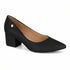 Scarpin Vizzano Preto Salto Bloco 5cm