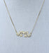 Children's Necklace Two Girls with Zirconia