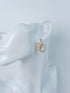 Removable Stone-Studded Pendant Hoop Earring