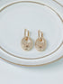 Removable Stone-Studded Pendant Hoop Earring