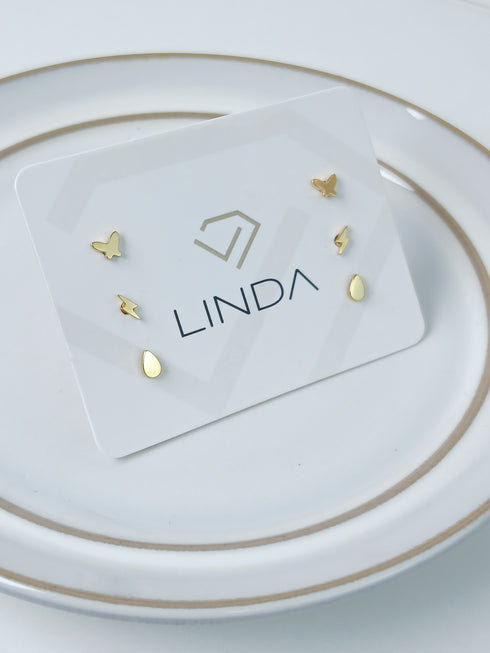 Miniature Earring Trio