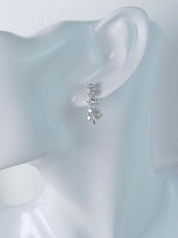ジルコニア付き925シルバーピアス