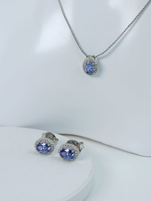 Blue Oval Set