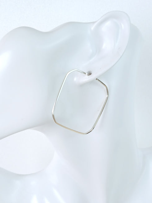 Large Square Geometric Earring