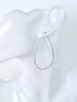 Large Drop Earrings, Silver 925