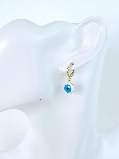 Evil Eye Hoop Earring