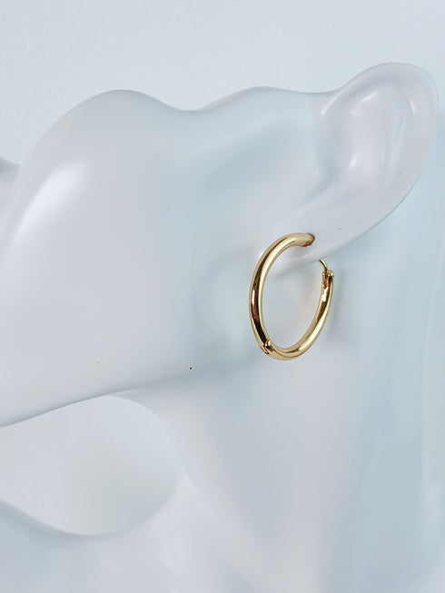 Flexible Medium Hoop Earring