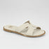 Molekinha Off White Flat Sandal