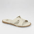 Molekinha Off White Flat Sandal
