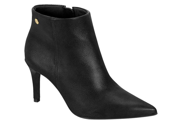 Bota Vizzano Preta Cano Curto Bico Fino Salto Fino