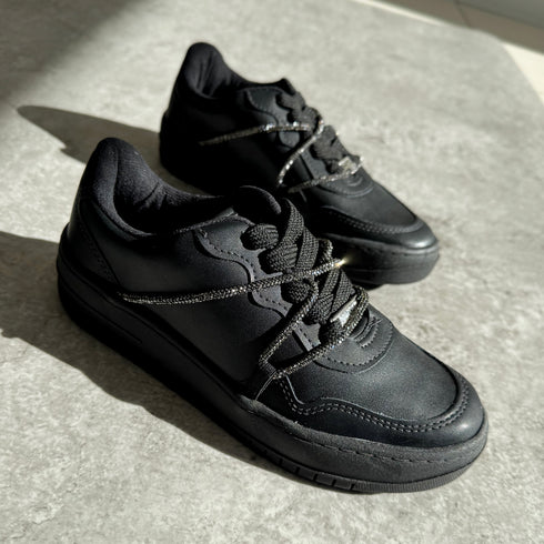 Tênis Casual Vizzano Preto Fume