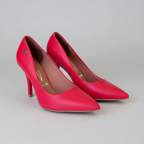 Scarpin Vizzano Vermelho Salto Alto 9cm