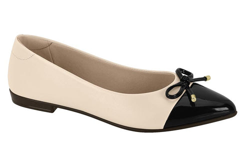 Beira Rio Cream Ballet Flat