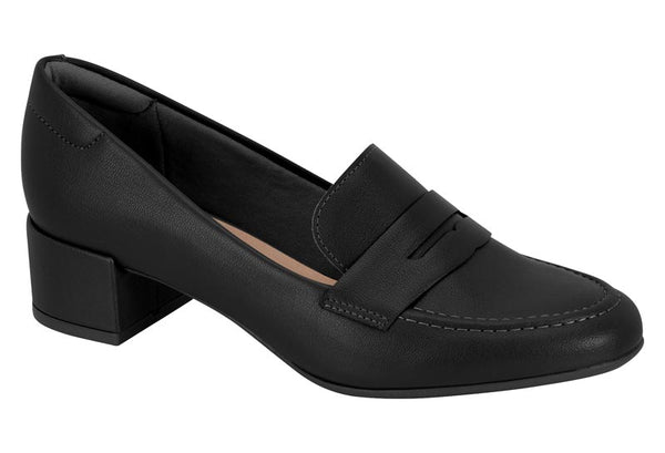 Mocassim Beira Rio Preto Salto Bloco 5cm