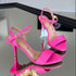 Sandália Vizzano Pink Salto Fino Médio 7cm