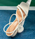 Sandália Vizzano Off White Salto Baixo 4cm
