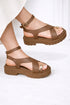 Vizzano Mocha Flatform 2cm with Closure