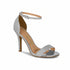 Sandália Vizzano Prata Glitter Salto Alto 9cm