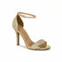 Sandália Vizzano Dourada Glitter Salto Alto 9cm
