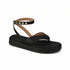 Sandália Vizzano Preta Flatform 3cm