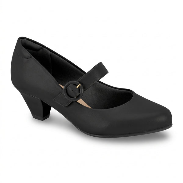 Sapato Boneca Modare Ultraconforto Preto Salto Baixo