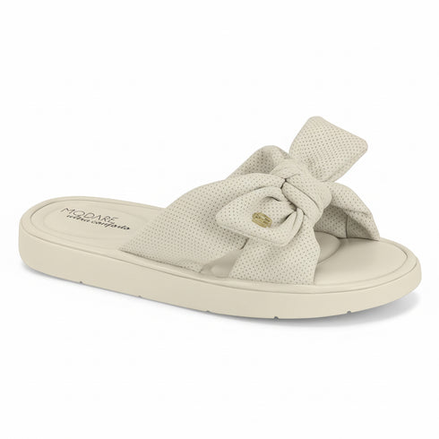 Tamanco Modare Off White Slide Ultraconforto