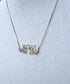 Children's Necklace Two Girls with Zirconia