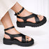 Sandália Papete Vizzano Flatform Preta 2cm