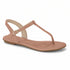 Beira Rio Black Flat Sandal