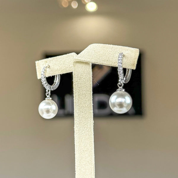Pearl Hoop Earring