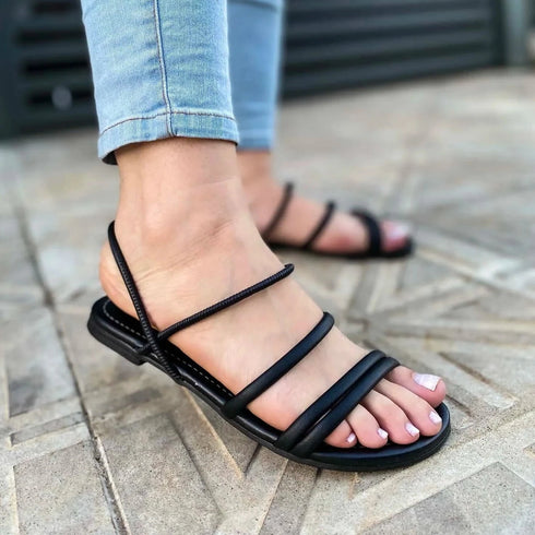Sandália Rasteira Vizzano Preto