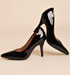 Scarpin Verniz Vizzano Preto Salto Alto 9cm