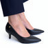 Scarpin Vizzano Preto Salto Baixo