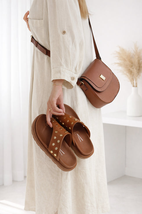 Papete Vizzano Mocha Flatform 2cm