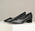 Scarpin Beira Rio Preto Napa Salto Verniz 4cm