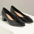 Scarpin Beira Rio Preto Napa Salto Verniz 4cm