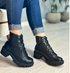 Moleca Rugged Block Heel Ankle Boot