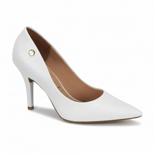 Vizzano White High Heel Pump 9cm