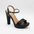 Sandália Meia Pata Vizzano Preto Salto 12,5cm
