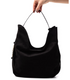 Bolsa Vizzano Slouchy Camurça Preta de Ombro