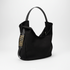 Bolsa Vizzano Slouchy Camurça Preta de Ombro