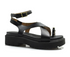 Sandália Papete Vizzano Flatform Preta 2cm