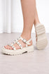 Vizzano Off-White Chunky Sandal with Embellishments