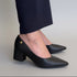 Scarpin Vizzano Preto Salto Bloco 5cm