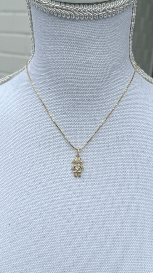 Paved Daughter Necklace