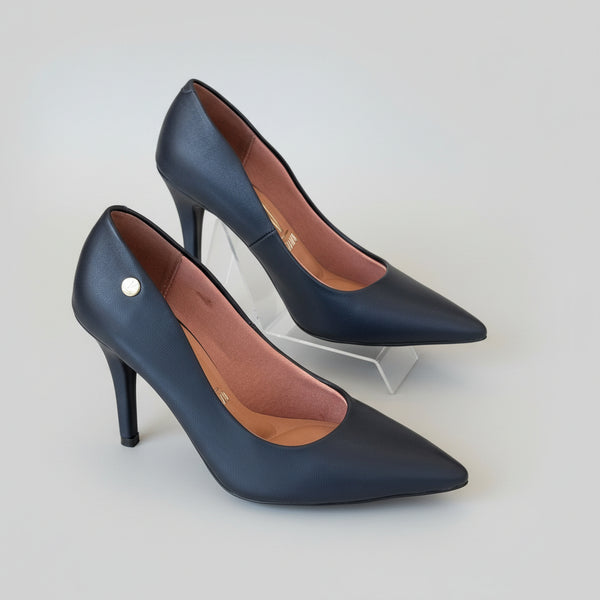 Vizzano ブラックペリカ 9cmヒールのパンプス