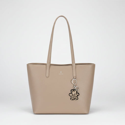Bolsa Tote Clássica Bege Estruturada