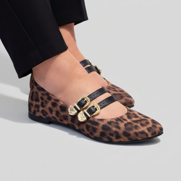 Moleca Animal Print Flat