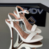 Sandália Vizzano Pelica Creme Salto Alto 9cm